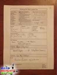 A lesson plan is a teacher's detailed description of the course of instruction. Free My Elementary Music Lesson Plan Template Make Moments Matter