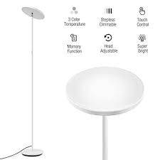 Buy Iestaring Led Torchiere Floor Lamp For Bedroom Tall Standing Uplight Industrial Floor Lamps For Living Rooms Offices 3 Color Temperature From Warm To Cool White Dimmable Modern Pole Light White Tall on style, our floor lamps offer convenient lighting for any space, large or small.