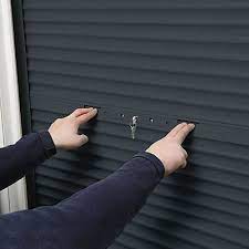 Porte d entree double battant castorama volet roulant sur mesure. Volet Roulant Alu Tirage Direct Protecta Gris 100 X H 220 Cm Castorama