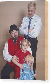 Family Scene from 1960s TV Show Family Affair Wood Print