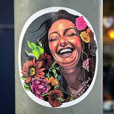 Embroidery portraits photos — Glass