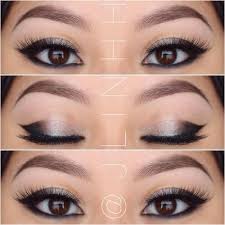 Black And Silver Makeup Black And Silver Makeup For Small Or Oriental Eyes Maquiagem Dos Olhos Maquiagem Japonesa Ideias De Maquiagem