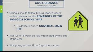 On tuesday (july 27), the centers for disease control and prevention (cdc) updated their mask guidance, saying fully vaccinated people should resume wearing masks in public indoor spaces if there is substantial coronavirus transmission in their area. Cdc Says Schools Should Maintain Mask Requirements Wtsp Com
