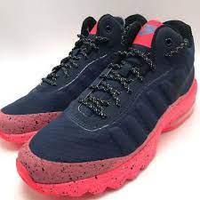 Nike Air Max Invigor MID Men's Running Shoes Obsidian/Black-Solar Red  858654-401 | eBay