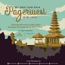 Pagerwesi bagi umat hindu merupakan hari raya untuk intraspeksi dan pengendalian diri di hri pagerwesi dalam hal membentengi diri dari hal2 tdk baik dan. Pagerwesi Bali Poster Design Bali Honeymoon