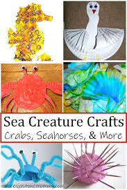 Here are some fun crafts (& some facts) about some of these interesting animals. Sea Animal Crafts For Kids There S Just One Mommy