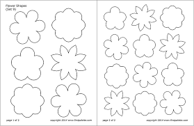 23 different stock platforms from around the world are in one place! Flower Shapes Free Printable Templates Coloring Pages Firstpalette Com