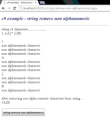 The comma, semicolon, and period ( , ; C How To Remove Non Alphanumeric Characters From A String