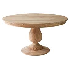 Natural extending butterfly leaf dining table, wood with 36 wood base. Part Of Ave Home S Raw Collection This Unfinished French Country Style Pedestal Table Features Delicate Pedestal Dining Table Dining Table Round Dining Table