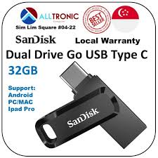 Lexar jumpdrive m25 16gb 32gb 64gb metal flash drive usb 2.0 memory stick mini portable flash disk data storage disk for pc. Sandisk Ultra Dual Drive Go Usb Type C 32gb 64gb 2 In 1 Flash Drive Singapore