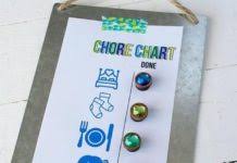Diy Crafts Magnetic Chore Charts For Little Kids The