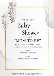 Golden Frame Baby Shower Invitation Templates Editable With Microsoft Word Baby Shower Invitation Templates Invitation Template Aunt Quotes Funny