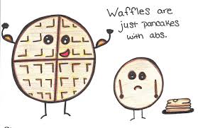 Waffles Are Just Pancakes With Abs Etsy Disney Sketches Cute Art Waffles