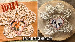 My new mission is to turn every phrase ever into a single line strung board! Diy Dog Photo String Art