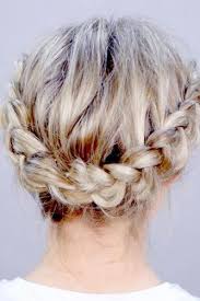 Want to learn how to do a dutch braid? Dutch Braid Back Updo For Short Hair Hairs London