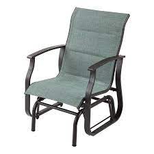 mainstays highland knolls patio sling mesh glider chair in aqua walmart com glider chair fire pit table and chairs chairs for small spaces