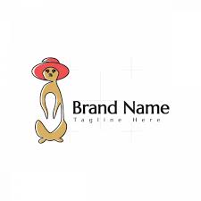 Fashion Meerkat Logo In 2021 Meerkat Logo Animal Logo Meerkat