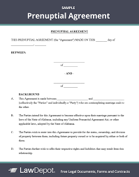 Where a provision of a legal status of a jurisdiction invalidates or invalidates this agreement or its modification as a national contract, the. Free Prenuptial Agreement Create Download And Print Lawdepot Us