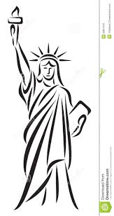 Statue of liberty drawing step by step. Simple Outline Statue Of Liberty Drawing Rectangle Circle