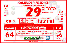 Kalender Prediksi Togel Singapore 29 Februari 2020 Bacan4d Di 2020 Kalender Sydney Website