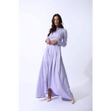 Cosmetic Lavender Maxi Dress With Dip Hem Pleated Skirt In Lilac Purple Zalinah White Wolf Badger Maxi Dress Lavender Maxi Dress Maxi Dress Cotton