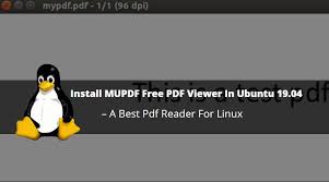Foxit pdf reader for windows, mac, and more. How To Install Mupdf Free Pdf Viewer In Ubuntu 19 04