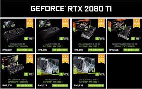 Price tag is mighty hefty and is definitely overprice by at least $500, but the performance is there. Pra Tempahan Untuk Geforce Rtx Dibuka Di Malaysia Rtx 2080 Ti Bermula Rm5379 Rtx2080 Bermula Rm3699 Amanz