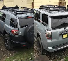The roof rack cross bars are designed to integrate with the 4runner's roof rails to secure cargo with more confidence. 2019 Voodoo Trd Pro Roof Rack Installed On 2017 Pro Cement Page 2 Toyota 4runner Forum Largest 4runner Forum