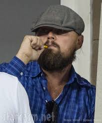 Low profile leonardo dicaprio sports paperboy cap at u.s. Photos Leonardo Dicaprio With A Huge Beard