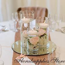 Geometric shaped mirrored candle sconce. Wedding Decoration Acrylic Mirror Candle Holder Plate Round Mirror Tray For Mariage Decorations Christmas Table Decoration Party Diy Decorations Aliexpress