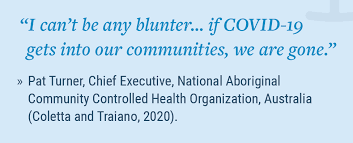 Industry bodies, including the biofuels association of australia (baa) and the australian institute of petroleum (aip) are represented on the committee as are state and territory governments. The Impact Of Covid 19 On Indigenous Peoples Department Of Economic And Social Affairs