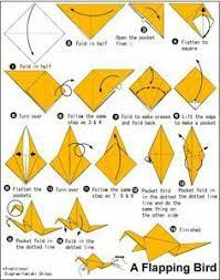 Want To Make Something Like A Crane But Make Its Wings Move Origami Flapping Bird Origami Easy Origami Patterns