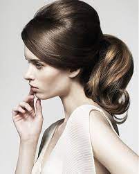 Long Brown Straight Multi Tonal Ponytail Womens Hairstyles For Women Easy Hairstyles For Long Hair Long Hair Styles Retro Hairstyles