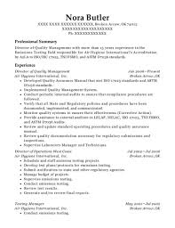 Creating a summary that showcases the most relevant, key points for a specific position and employer offers a solid picture of your qualifications immediately. 20 Best Quality Manager Resumes Resumehelp