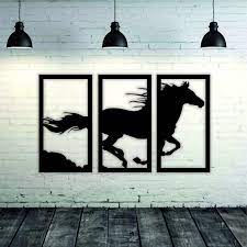 Portrait Runing Horse Metal Wall Decor Texture Paint Metal Decor Housewarming Gift Office Modern Wall Decor Home Gift Metal Wall Decor Modern Wall Decor Metal Walls