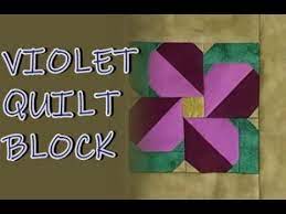 Violet Quilt Block In 2021 Quilt Blocks Flower Quilt Patterns Panel Quilt Patterns