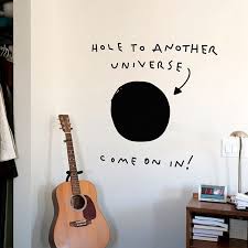 Hole To Another Universe Funny Wall Sticker For Decoration Wall Sticker Stickers Forfunny Wall Sticker Aliexpress