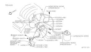 Nissan maxima engine coolant hose fitting assembly. Engine Control Vacuum Piping 1996 Nissan Maxima