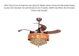 Indoor brushed nickel ceiling fan with green accents and light kit. Sale Parrot Uncle Ceiling Fans With Lights 42 Modern Brown Ceiling F
