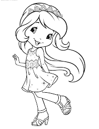 Dibujo Niña Para Colorear