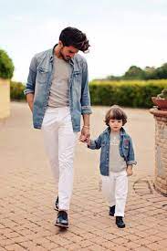 You'd hear, i want to be like daddy! from your boy a few times until he finds his own identity. Two Gents Father Son Matching Outfits Father Son Outfits Matching Outfits