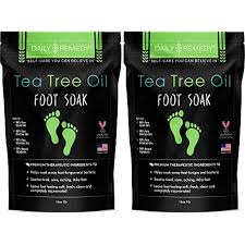 If you suffer from painful bunions, corns and calluses, hammertoe, plantar fasciitis, flat feet or tarsal tunnel syndrome, consider taking a warm epsom salt foot bath two or three times per week. Buy Tea Tree Oil Foot Soak With Epsom Salt Made In Usa For Toenail Fungus Athletes Foot Stubborn Foot Odor Scent Fungal Softens Calluses Soothes Sore Tired Feet