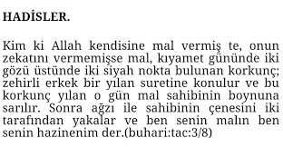 Zekatin Onemi Hadis I Serif