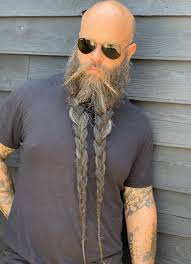 A baby with a long beard. Unscented Beard Oil Mountaineer Brand Products