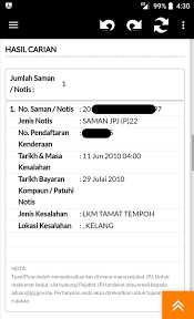 Nombor pendaftaran yang berjaya dibida hendaklah didaftarkan pada kenderaan atas nama pemohon yang berjaya sahaja. Semakan Saman Info Lain Dengan Nombor Ic For Android Apk Download