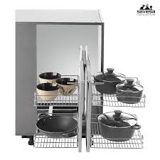 No Space In Your House Should Get Un Noticed Give An Expert Touch To The Corners In Your House Click For Modular Kitchen Cabinets Kitchen Kitchen Accessories
