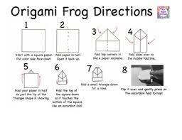 Assemble the parts you need to make one frog. Origami Jumping Frog Directions By Art Room Window Tpt