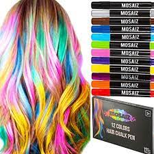 Nevayah is one brand that comes highly recommended for its quick set and no need for hair spray to seal it. Hair Chalk For Girls Boys 12 Colors With Black Brown Washable Temporary Hair Color For Kids Hair Dye Marker Pen Dark Or Blonde Teen Girls Birthday Gift Painting Wig Face