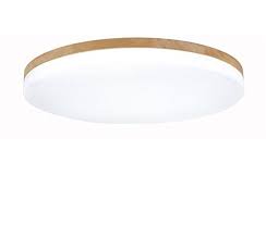 Deckenleuchte Holz Wohnzimmer Lampe Rund Flach Wohnzimmerlampe Holzlampe Eiche Deckenlampe Schlafzimmer Vintage Leuchte De Ceiling Lights House Design Lighting