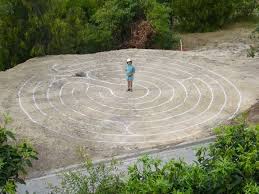 The Wallaroo Labyrinth 7 Circuit Pattern Designed By Wally Rees On His Land On The South Coast Of Australa Labyrinth Maze Landscape